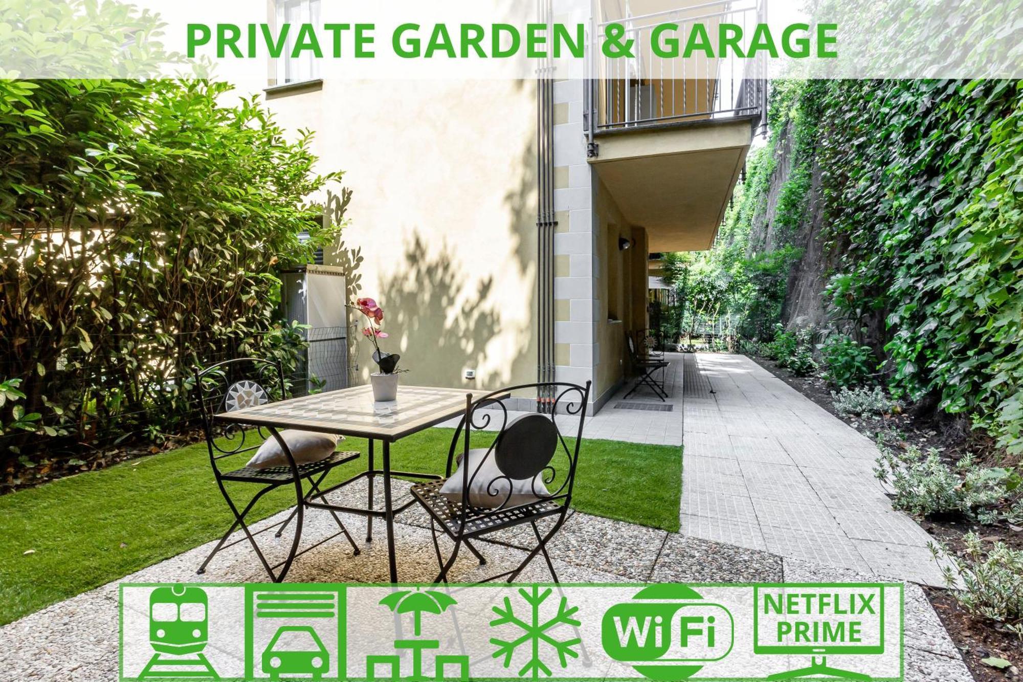 Ferienwohnung Private Garden & Garage - Self Check-In & Remote Access Como Exterior foto